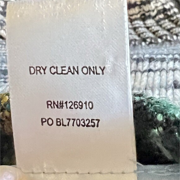 Koret Green Multicolor Tweed Blazer Jacket Sz 10 Front Pockets Lined Long Sleeve - Picture 8 of 8